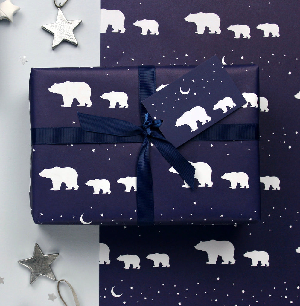 Polar Bears Christmas Gift Wrap Set - Studio 9 Ltd