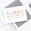 Sugar and Spice Baby Girl Card - Studio 9 Ltd
